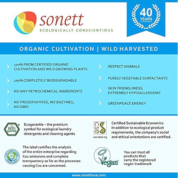 sonett ECOLOGICALLY CONSCIENTIOUS ORGANIC CITRUS, LAVENDER, SENSITIVE, CALENDULA, ROSE AND FOAM HAND SOAP, 6 COUNT - Image 4